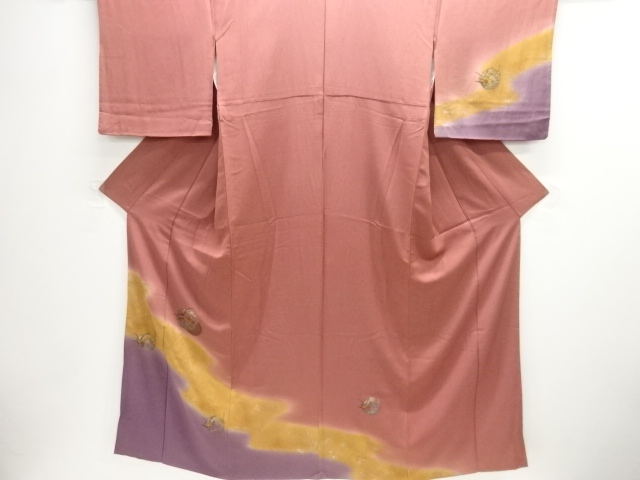 JAPANESE KIMONO / HOMONGI / EMBROIDERY / FLOWER & STREAM